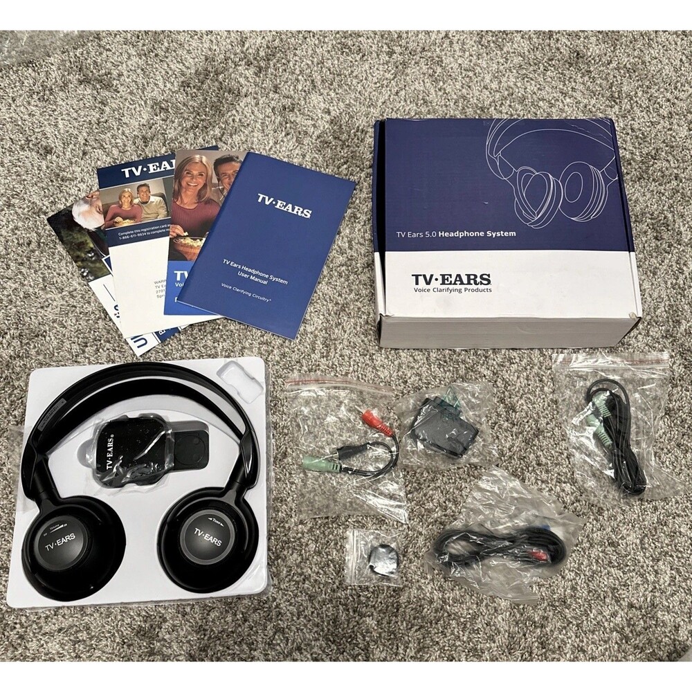 TV Ears 5.0 Headphone System for TV, Voice Clarifying for Listening & Watching
